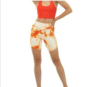 Rider shorts - mango tie dye